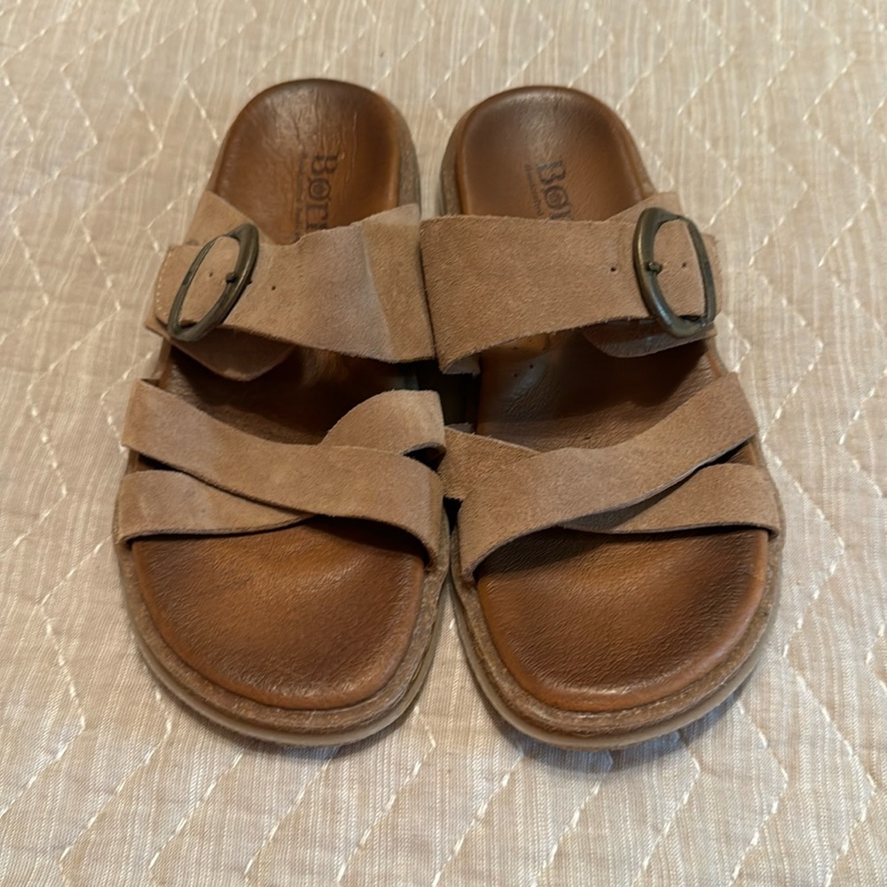 Born leather sandals